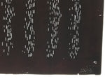 Antique Japanese Katagami Kimono Paper Stencil Small Vertical Lines Design 4Y679