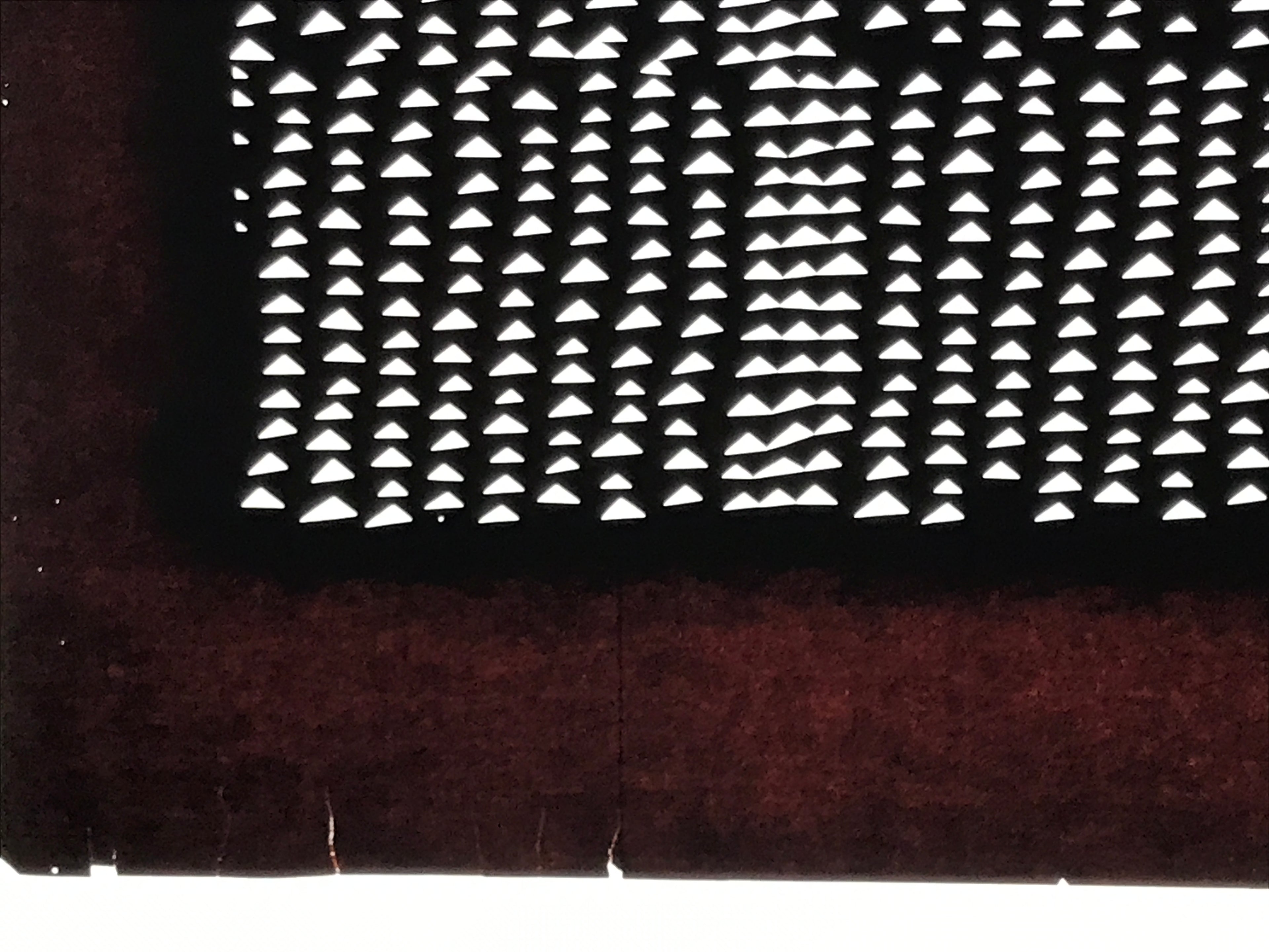 Antique Japanese Katagami Kimono Paper Stencil Uroko Triangle Snake Scales 4Y655