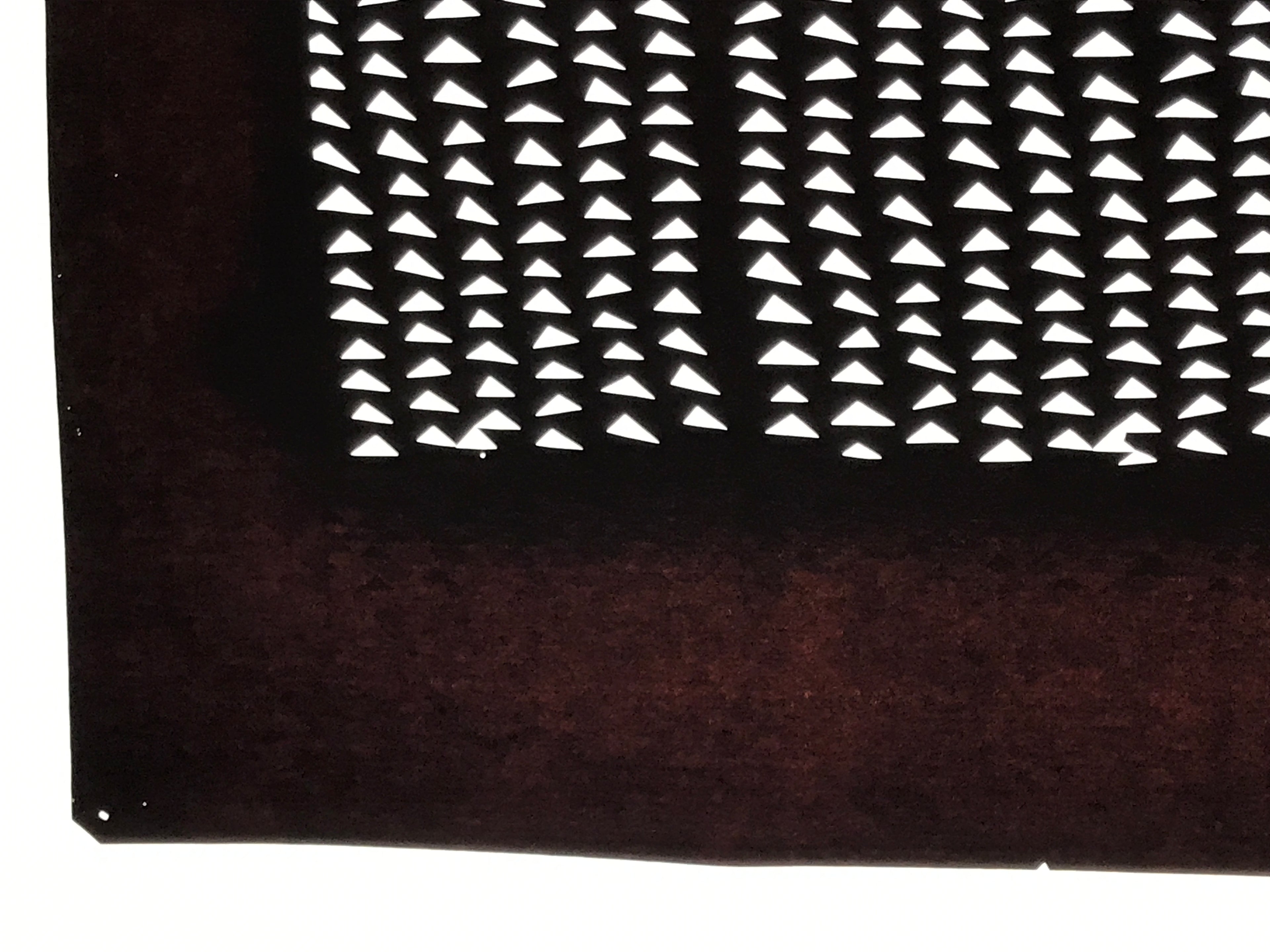 Antique Japanese Katagami Kimono Paper Stencil Uroko Triangle Snake Scales 4Y659