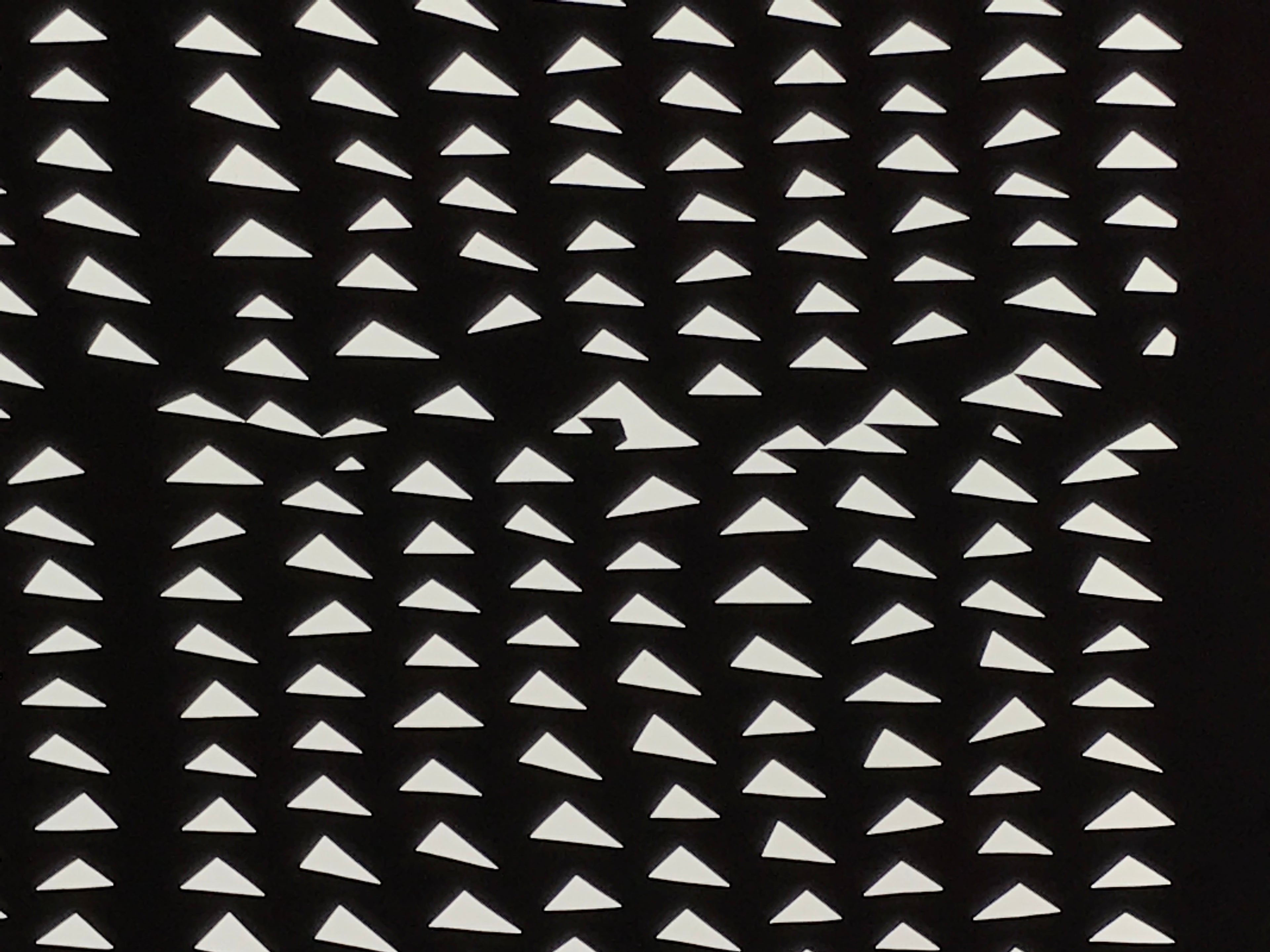 Antique Japanese Katagami Kimono Paper Stencil Uroko Triangle Snake Scales 4Y659