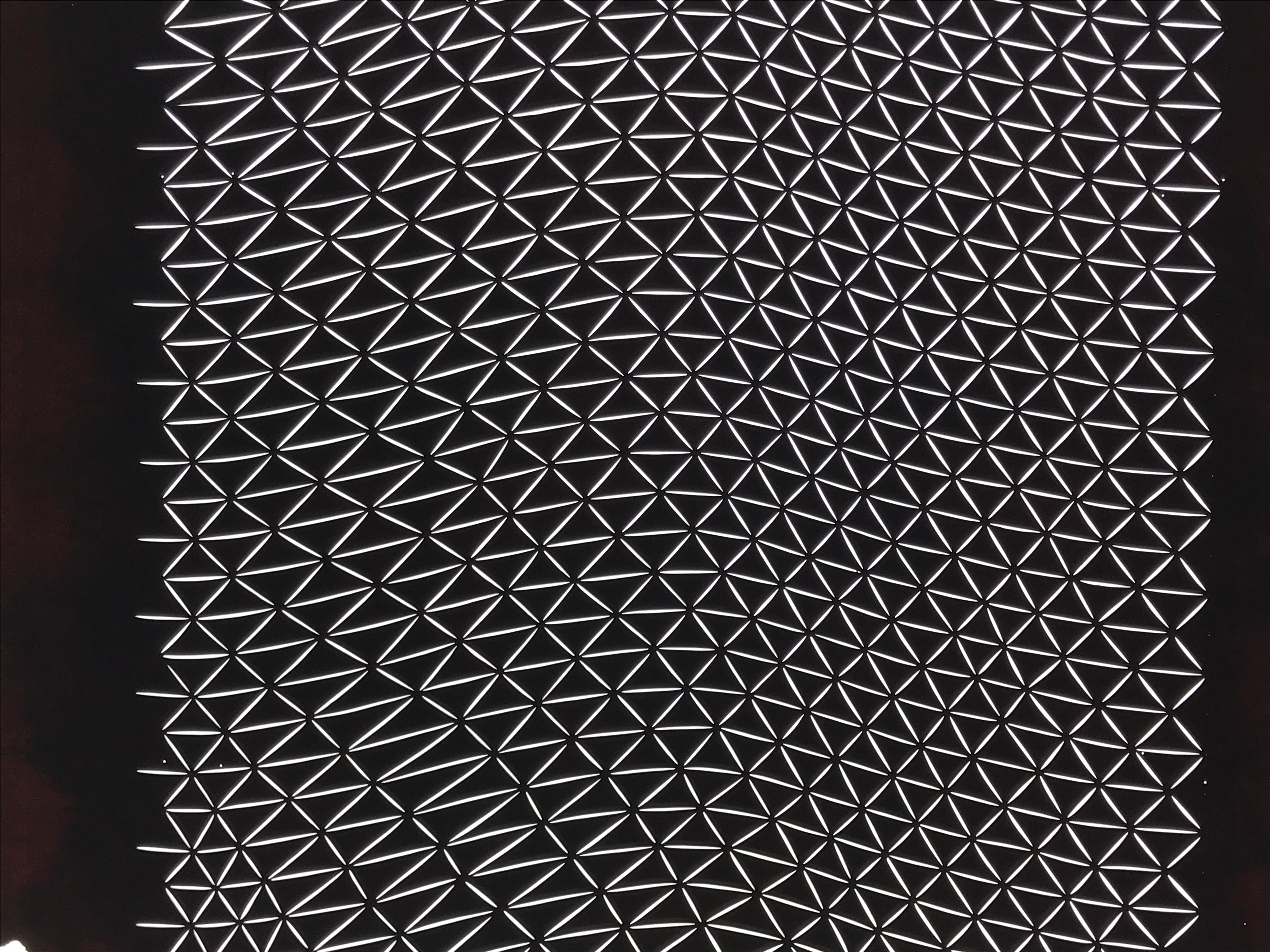 Antique Japanese Katagami Kimono Paper Stencil Uroko Triangle Snake Scales 4Y668