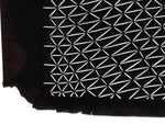 Antique Japanese Katagami Kimono Paper Stencil Uroko Triangle Snake Scales 4Y668