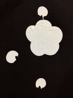 Antique Japanese Katagami Kimono Stencil Katazome Meiji Ume Plum Blossom 4Y402