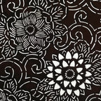 Antique Japanese Katagami Kimono Stencil Katazome Peony Chrysanthemum 4Y535