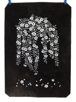 Antique Japanese Katagami Kimono Stencil Katazome Primrose Shibazakura 4Y515