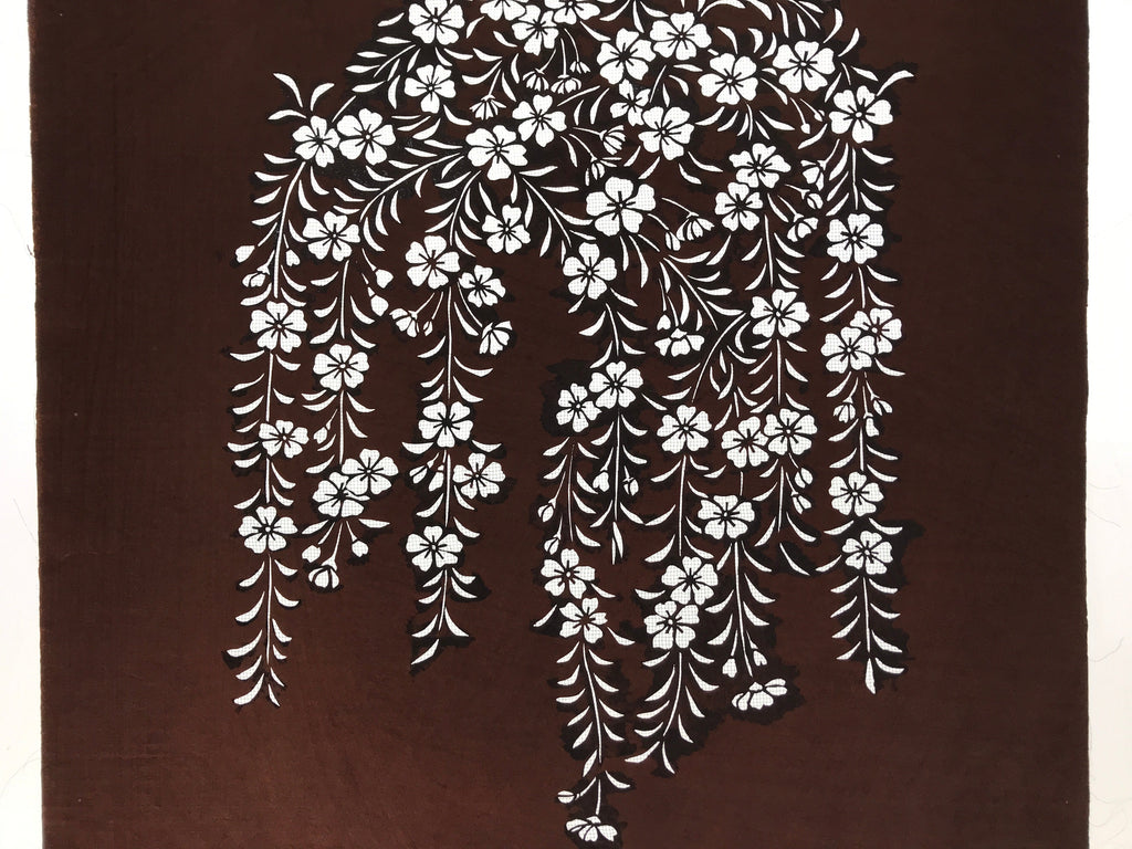 Antique Japanese Katagami Kimono Stencil Katazome Primrose Shibazakura 4Y515