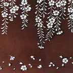 Antique Japanese Katagami Kimono Stencil Katazome Primrose Shibazakura 4Y515