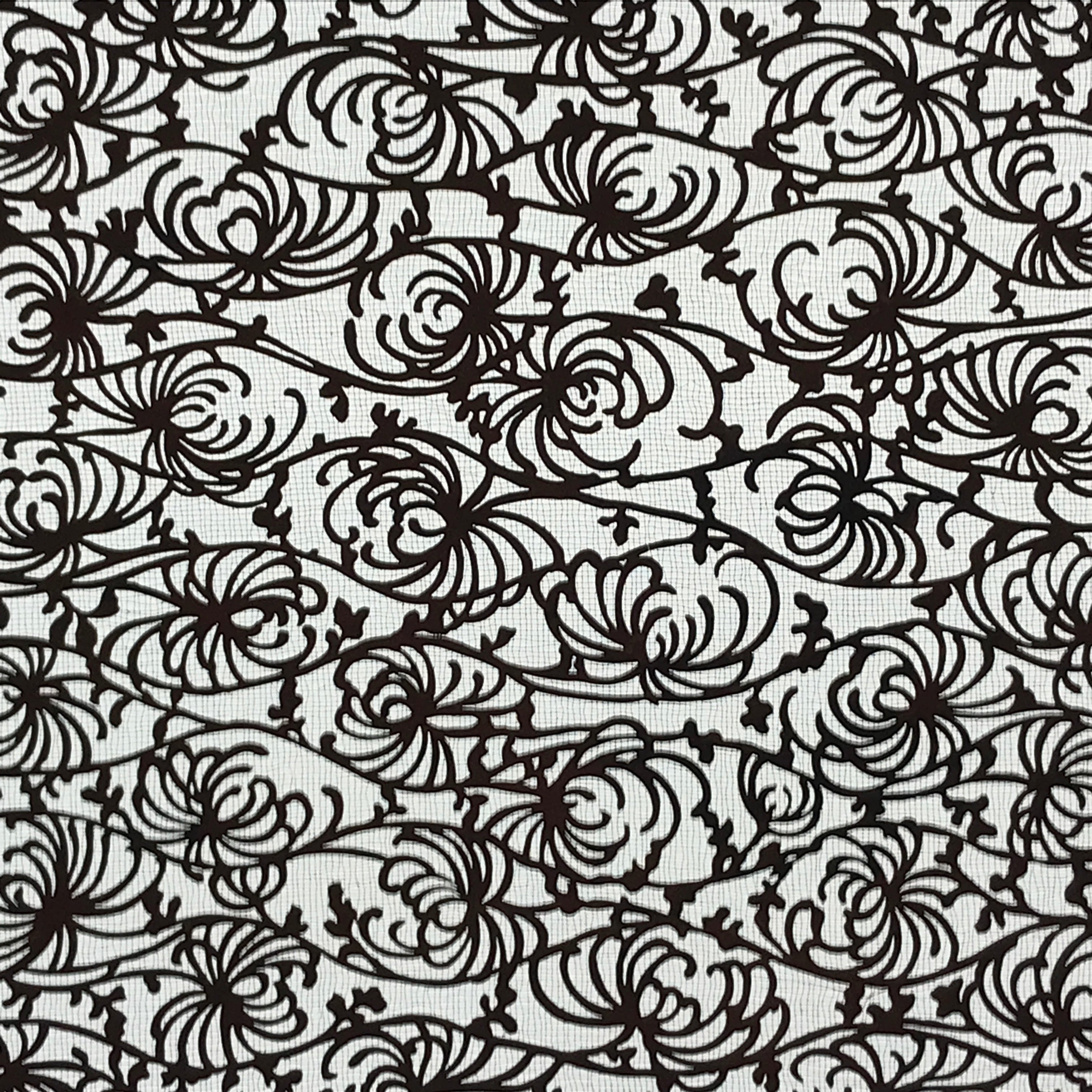 spider lily kimono Antique Japanese Katagami Kimono Stencil Katazome Spider Lily Higanban