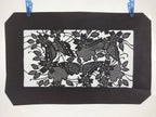 Antique Japanese Katagami Paper Kimono Stencil Butterfly Cherry Blossom A656