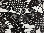 Antique Japanese Katagami Paper Kimono Stencil Butterfly Cherry Blossom A656