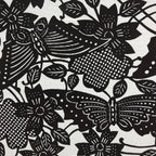 Antique Japanese Katagami Paper Kimono Stencil Butterfly Cherry Blossom A656