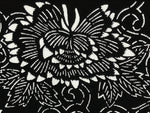 Antique Japanese Katagami Paper Kimono Stencil Butterfly Peony Flower Botan A770