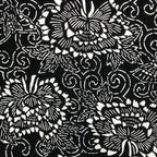 Antique Japanese Katagami Paper Kimono Stencil Butterfly Peony Flower Botan A770
