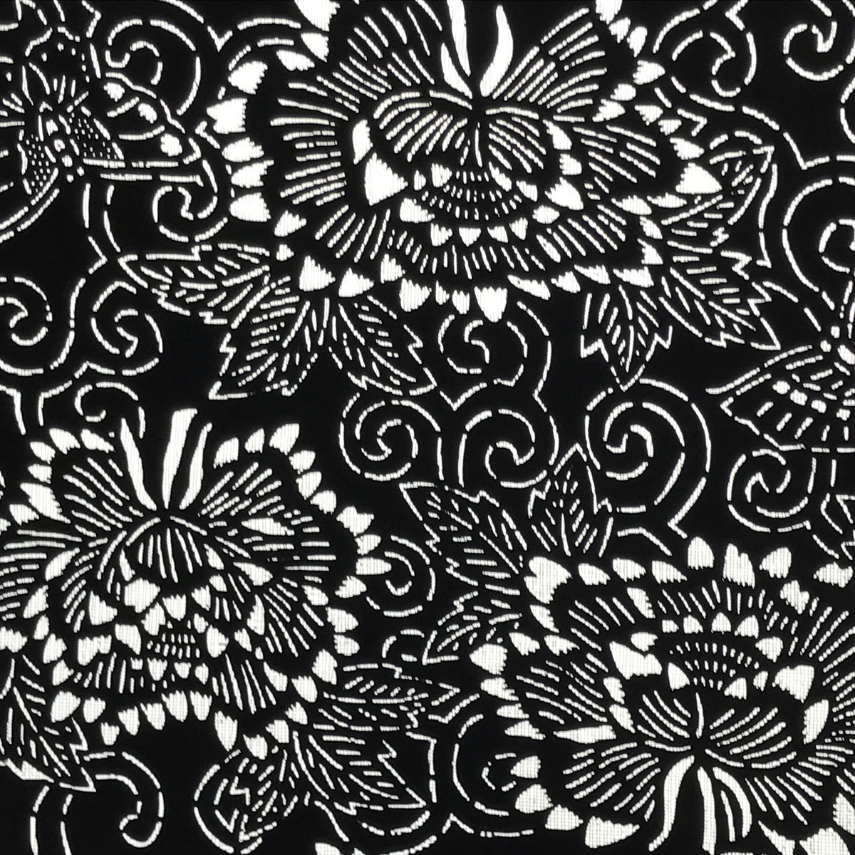 Antique Japanese Katagami Paper Kimono Stencil Butterfly Peony Flower Botan A770