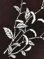 Antique Japanese Katagami Paper Kimono Stencil Chenille Plant Benihimonoki A801