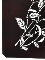 Antique Japanese Katagami Paper Kimono Stencil Chenille Plant Benihimonoki A801