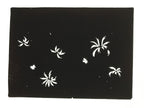 Antique Japanese Katagami Paper Kimono Stencil Chrysanthemum Petals Kiku A863