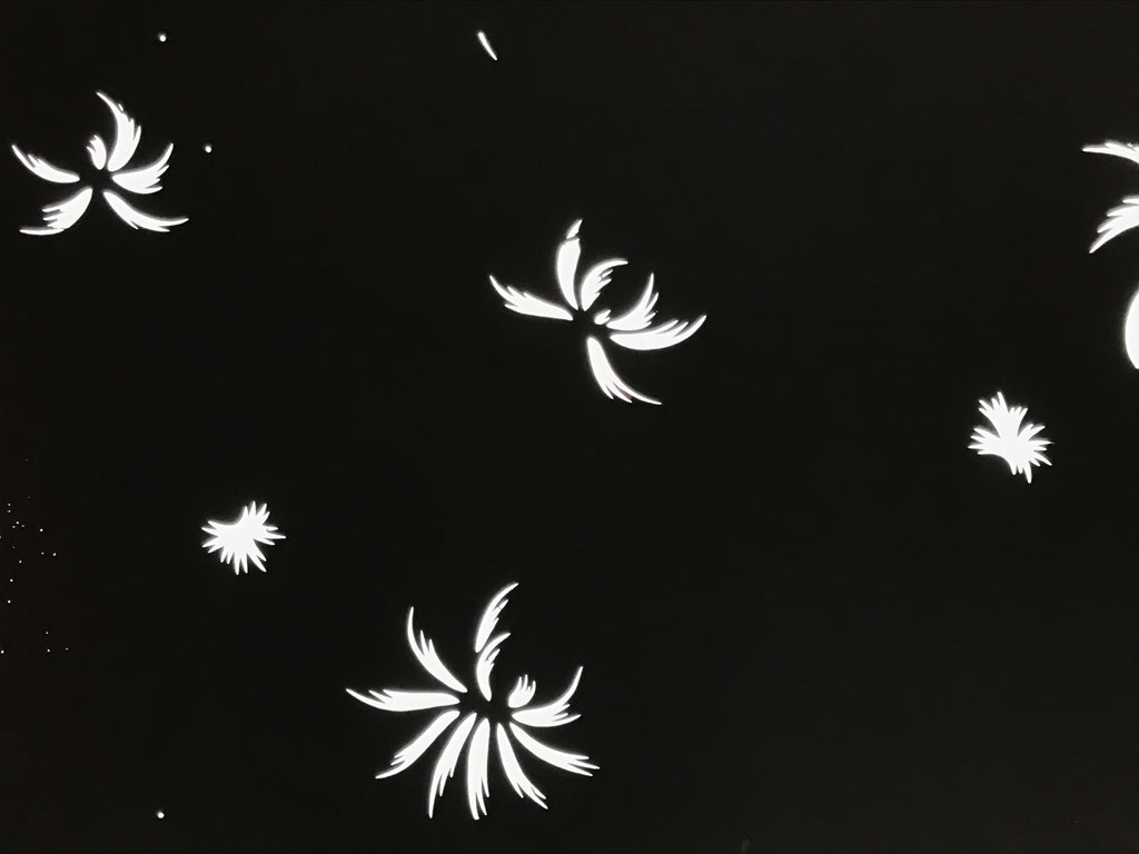 Antique Japanese Katagami Paper Kimono Stencil Chrysanthemum Petals Kiku A863