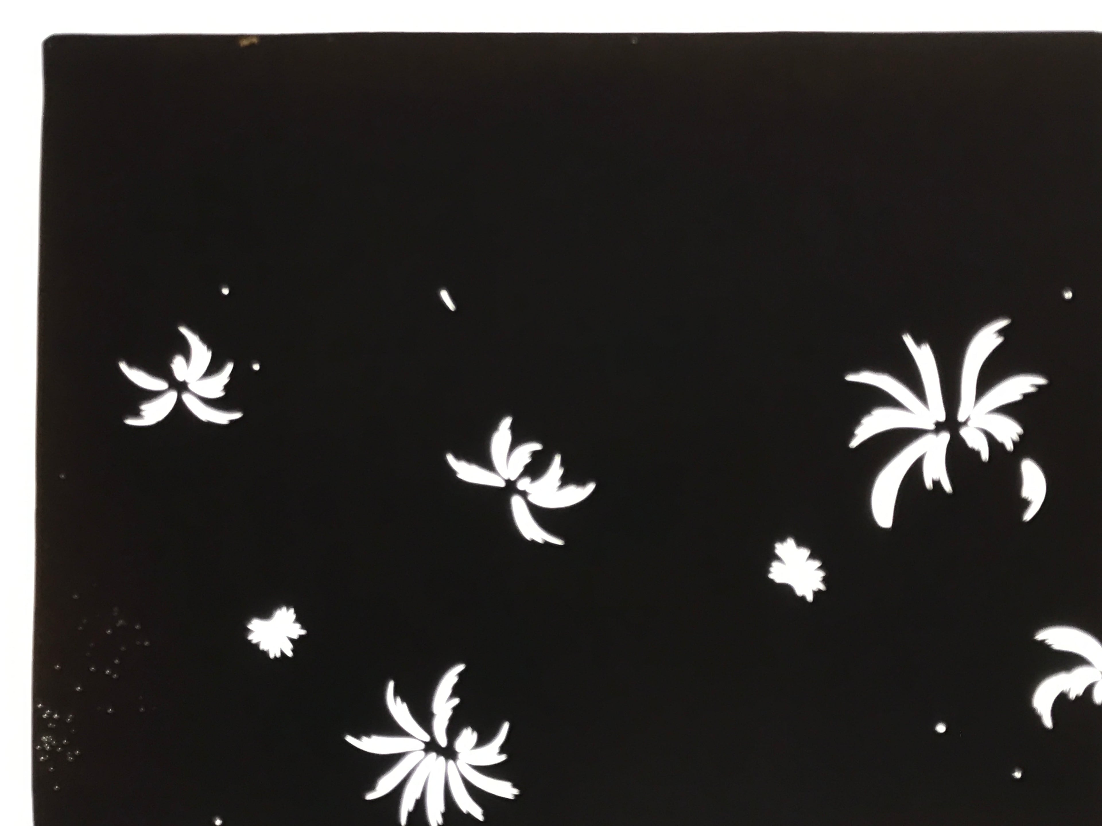 Antique Japanese Katagami Paper Kimono Stencil Chrysanthemum Petals Kiku A863