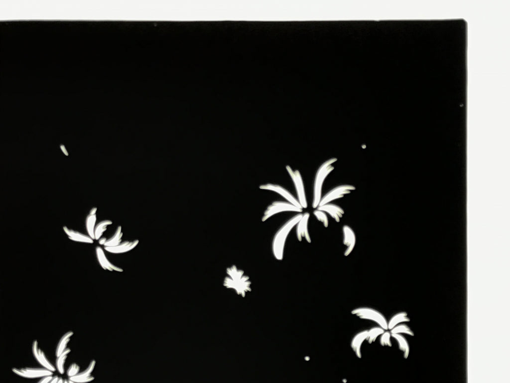 Antique Japanese Katagami Paper Kimono Stencil Chrysanthemum Petals Kiku A863
