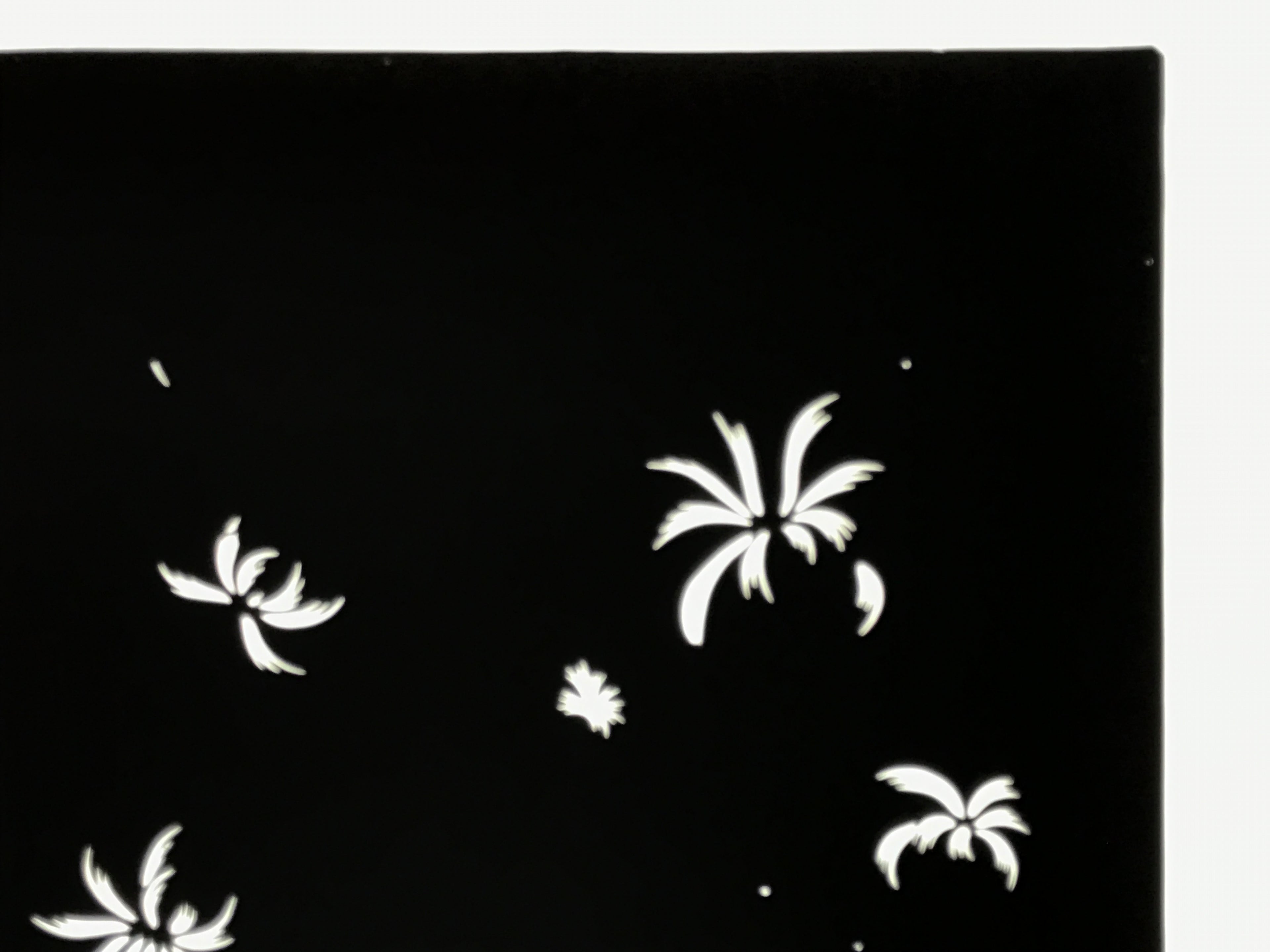 Antique Japanese Katagami Paper Kimono Stencil Chrysanthemum Petals Kiku A863