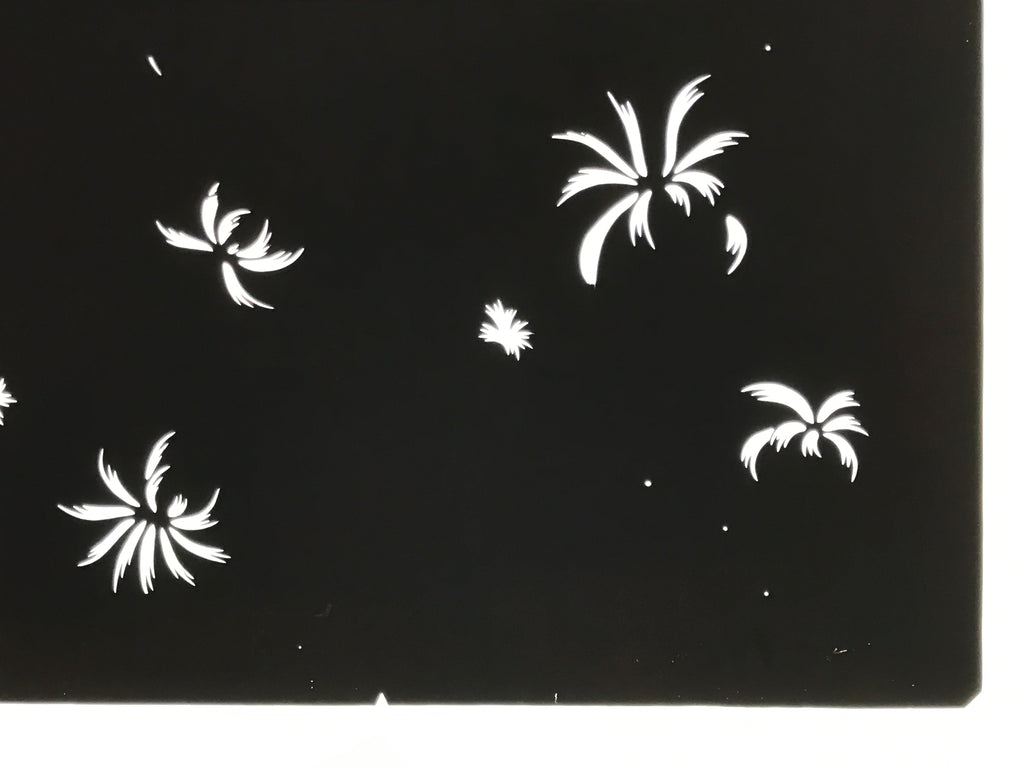 Antique Japanese Katagami Paper Kimono Stencil Chrysanthemum Petals Kiku A863