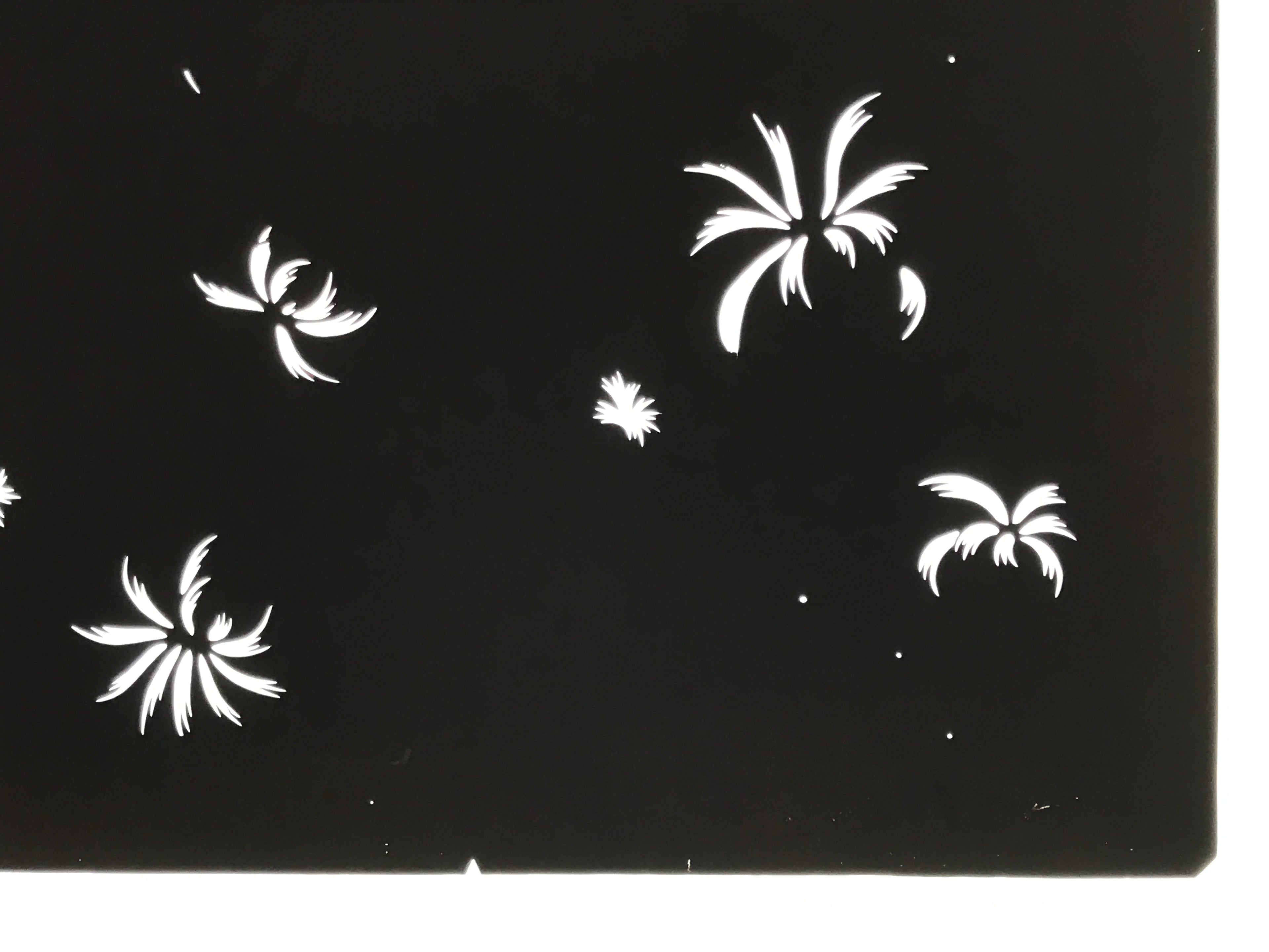 Antique Japanese Katagami Paper Kimono Stencil Chrysanthemum Petals Kiku A863