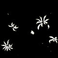 Antique Japanese Katagami Paper Kimono Stencil Chrysanthemum Petals Kiku A863