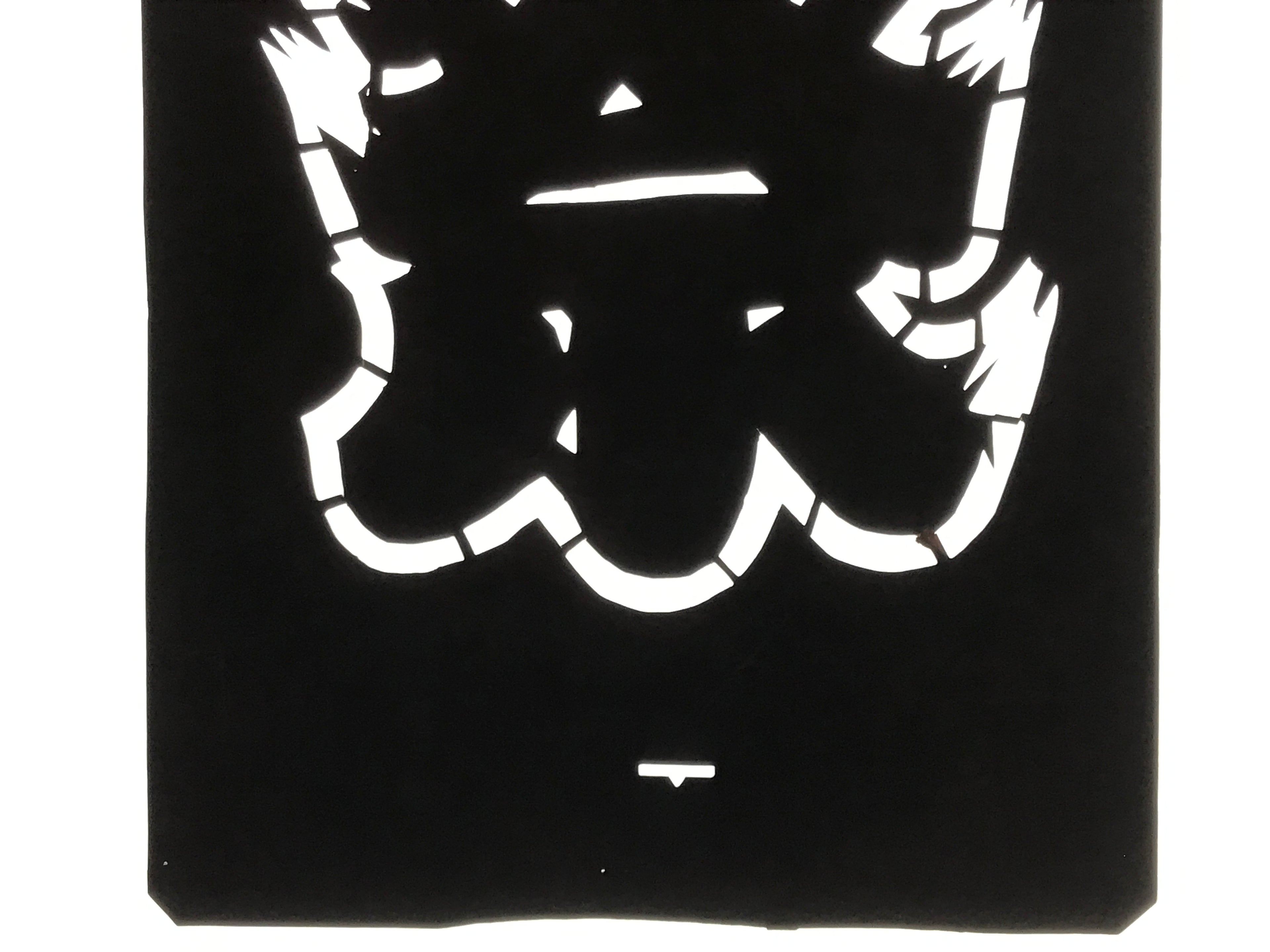 Antique Japanese Katagami Paper Kimono Stencil Festival Matsuri Large Kanji A855