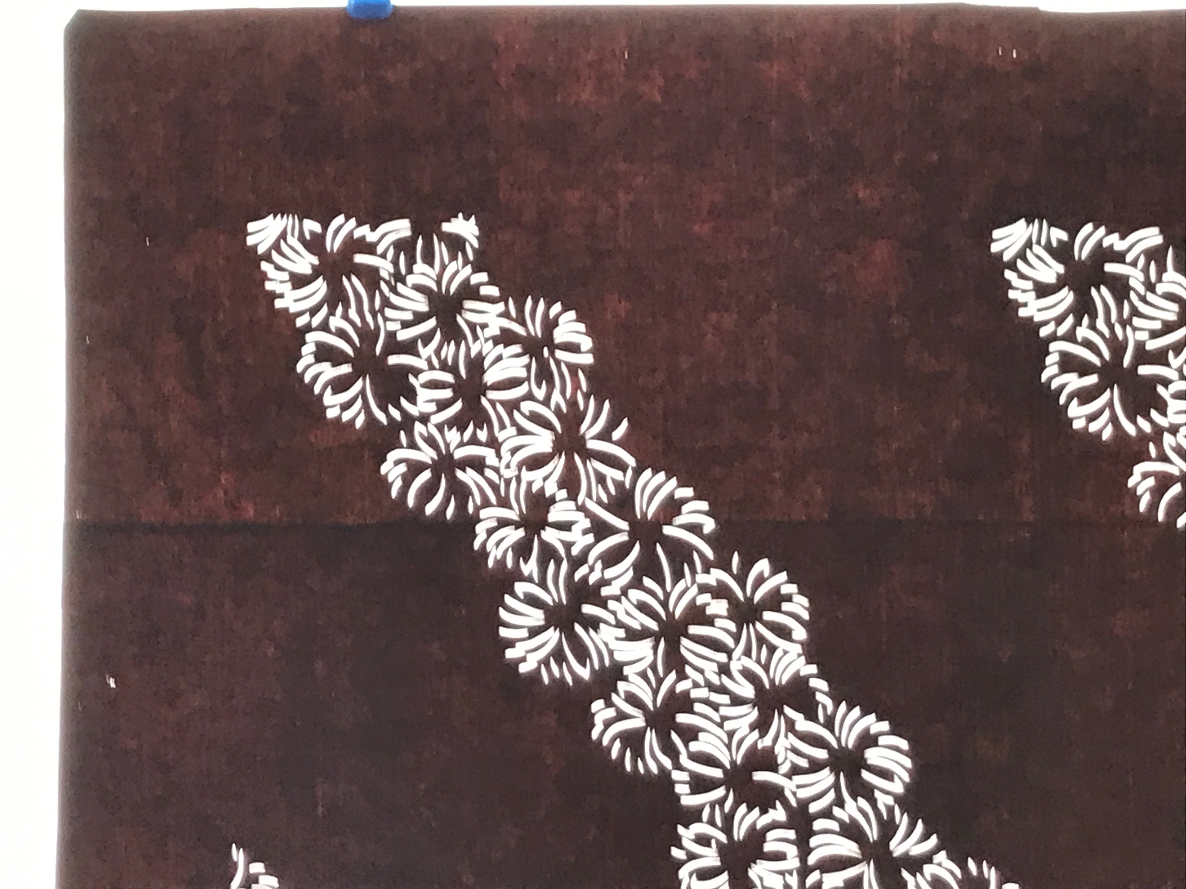 Antique Japanese Katagami Paper Kimono Stencil Hana Flower Pattern A752