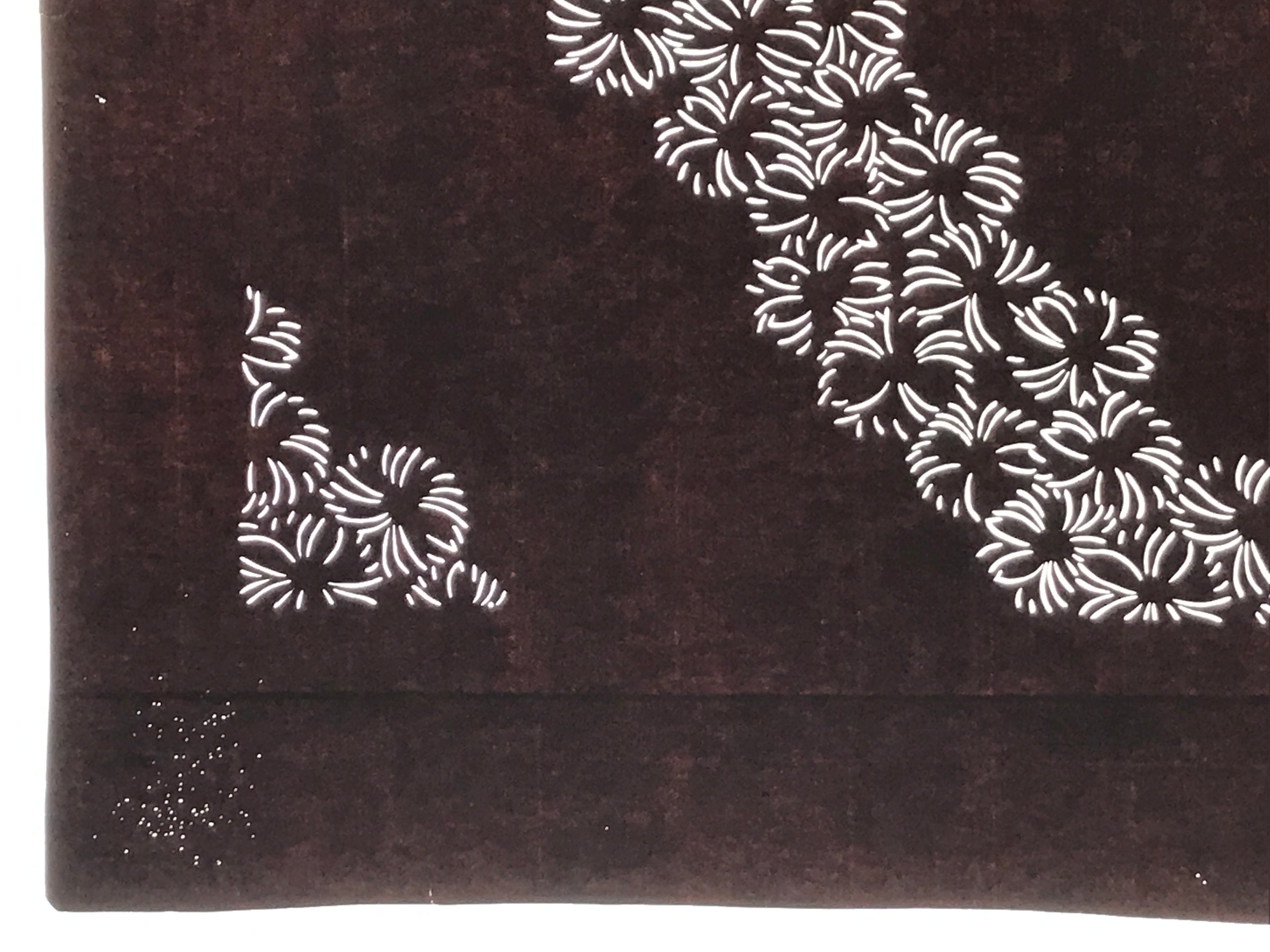 Antique Japanese Katagami Paper Kimono Stencil Hana Flower Pattern A752
