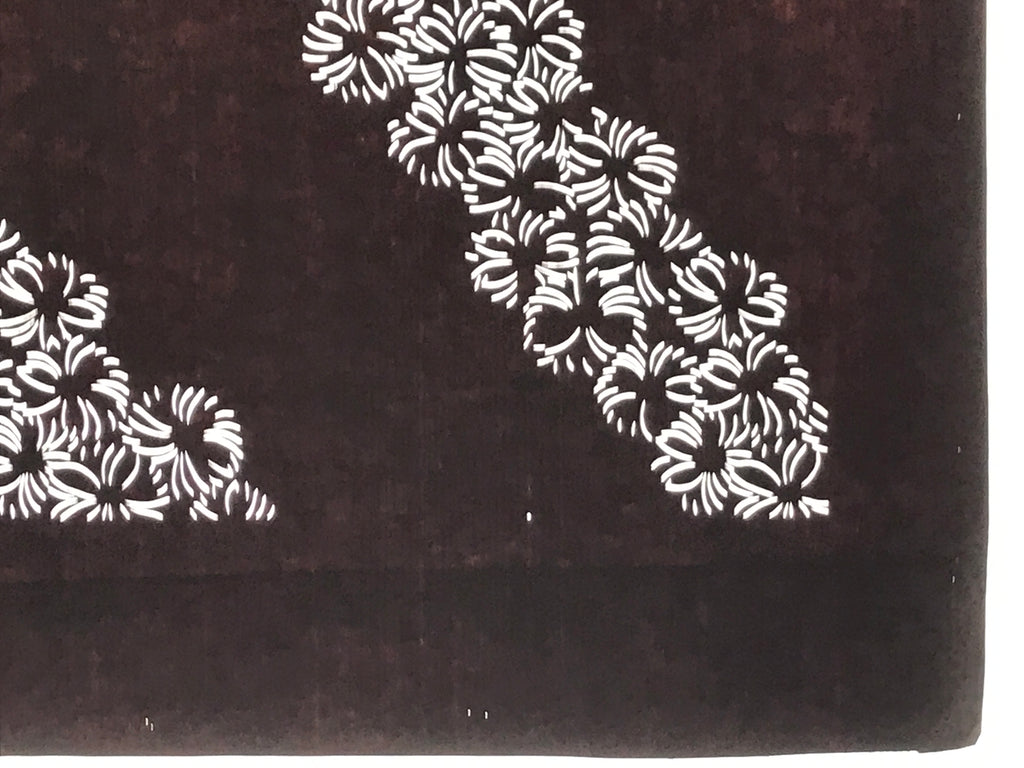 Antique Japanese Katagami Paper Kimono Stencil Hana Flower Pattern A752