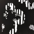Antique Japanese Katagami Paper Kimono Stencil Katazome Background Floral C923