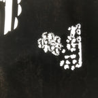 Antique Japanese Katagami Paper Kimono Stencil Katazome Background Floral C923