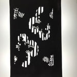 Antique Japanese Katagami Paper Kimono Stencil Katazome Background Floral C923