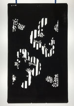 Antique Japanese Katagami Paper Kimono Stencil Katazome Background Floral C923