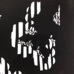 Antique Japanese Katagami Paper Kimono Stencil Katazome Background Floral C923