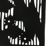 Antique Japanese Katagami Paper Kimono Stencil Katazome Background Floral C925