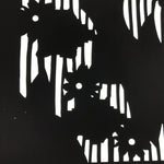 Antique Japanese Katagami Paper Kimono Stencil Katazome Background Floral C925