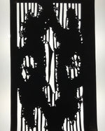 Antique Japanese Katagami Paper Kimono Stencil Katazome Background Floral C928