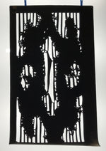 Antique Japanese Katagami Paper Kimono Stencil Katazome Background Floral C928