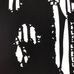 Antique Japanese Katagami Paper Kimono Stencil Katazome Background Floral C928