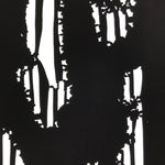 Antique Japanese Katagami Paper Kimono Stencil Katazome Background Floral C928