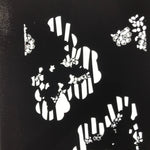 Antique Japanese Katagami Paper Kimono Stencil Katazome Background Floral C929