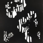 Antique Japanese Katagami Paper Kimono Stencil Katazome Background Floral C929