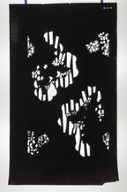 Antique Japanese Katagami Paper Kimono Stencil Katazome Background Floral C929