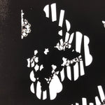 Antique Japanese Katagami Paper Kimono Stencil Katazome Background Floral C929