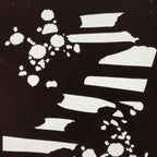 Antique Japanese Katagami Paper Kimono Stencil Katazome Background Floral C940