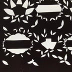 Antique Japanese Katagami Paper Kimono Stencil Katazome Background Leaves C943
