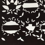 Antique Japanese Katagami Paper Kimono Stencil Katazome Background Leaves C943